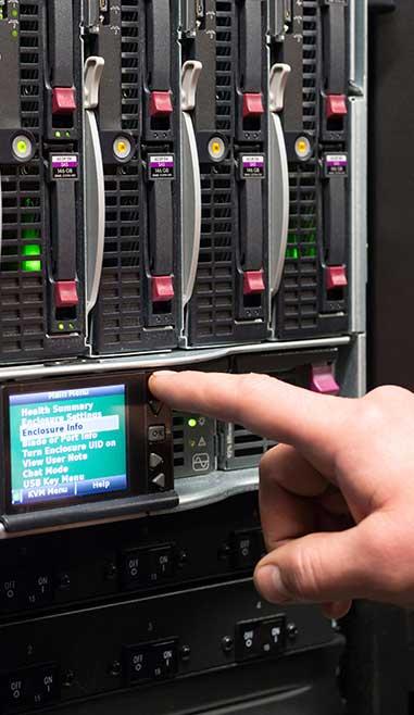 hard drive connected to server